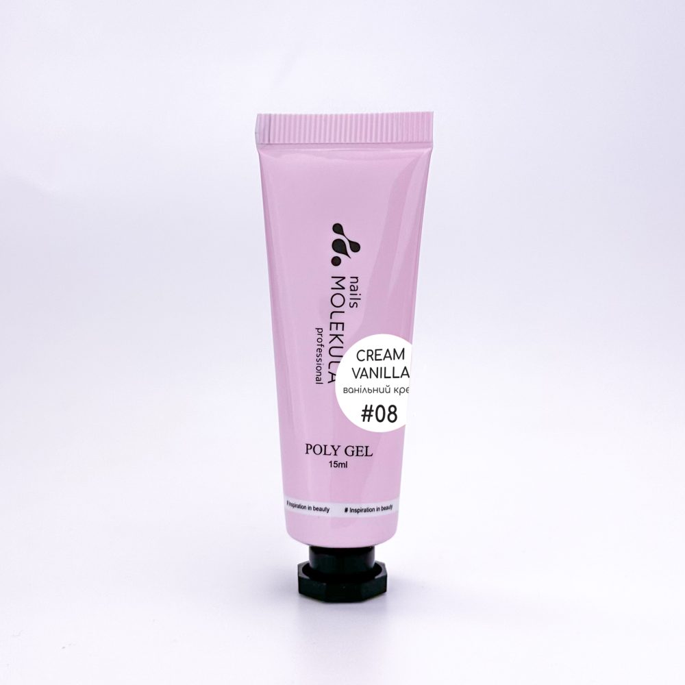 Poly gel №08 Cream Vanilla (ванільний крем) - Зображення 2