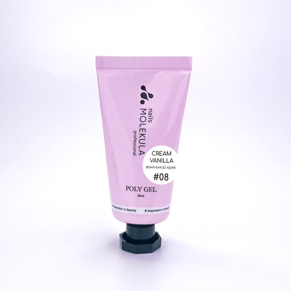 Poly gel №08 Cream Vanilla (ванільний крем) - Зображення 4
