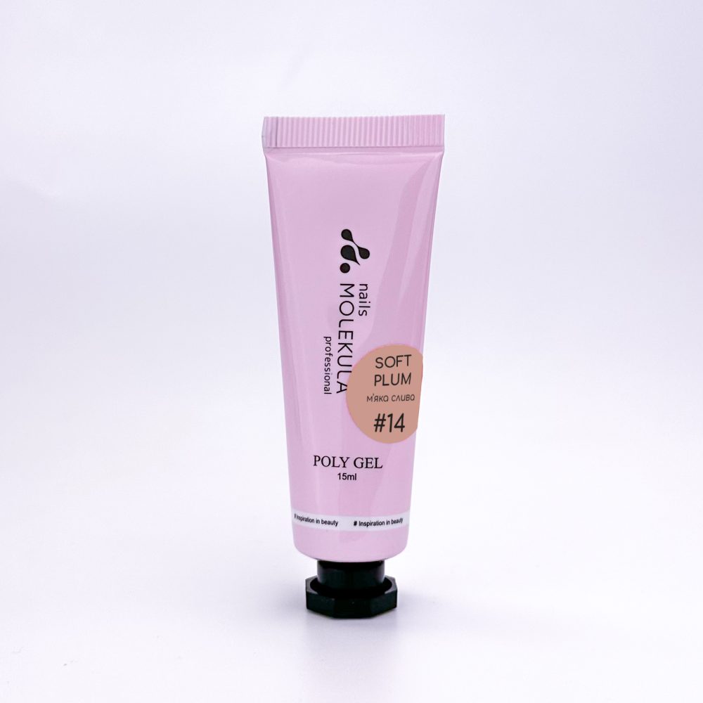 Poly gel №14 Soft Plum (мягкая слива) - Image 2